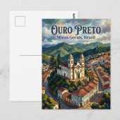 Carte Postale Ouro Preto Brésil (Devant / Derrière)