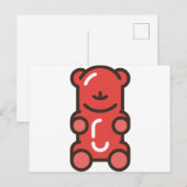 Carte Postale ours (Devant / Derrière)