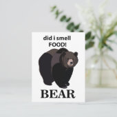 Carte Postale Ours Ai-Je Senti Nourriture Drôle Ours (Debout devant)