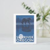 Carte Postale Ours au clair de lune - Sun River, Oregon (Debout devant)