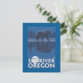 Carte Postale Ours au clair de lune - Sun River, Oregon (Debout devant)