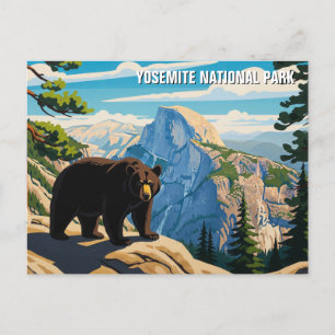 Carte Postale Ours au parc national Yosemite
