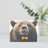 Carte Postale Ours avec arc (Debout devant)