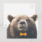 Carte Postale Ours avec arc (Devant / Derrière)