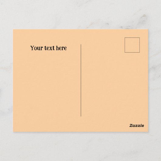 Carte Postale Ours avec des fleurs. Personnalisable (Dos)