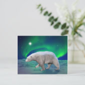 Carte Postale Ours blanc (Debout devant)