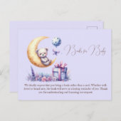 Carte Postale Ours Bleu Teddy On Peut Attendre (Devant / Derrière)