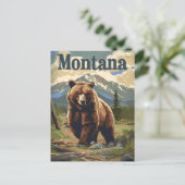 Carte Postale Ours Brown du Montana (Debout devant)