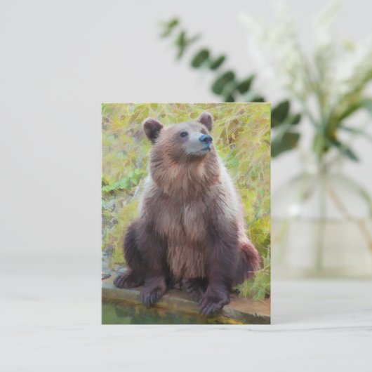 Carte Postale Ours Brown européen à Berne Bear Park (Debout devant)