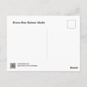 Carte Postale Ours brun Katmai Alaska (Dos)