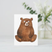 Carte Postale Ours brun mou (Debout devant)