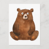 Carte Postale Ours brun mou (Devant)