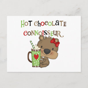 Carte Postale Ours chaud de fille de ChocolateConoisseur