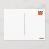 Carte Postale Ours Citrouille de Kawaii Halloween (Dos)