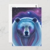 Carte postale Ours cosmique (Devant / Derrière)