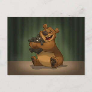 Carte postale Ours & Cube