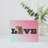 Carte Postale Ours d'amour (Debout devant)