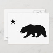 Carte Postale Ours de Californie (Devant / Derrière)