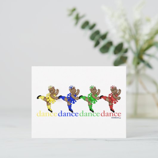 Carte Postale Ours de danse (Debout devant)