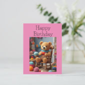 Carte Postale Ours de fil (Debout devant)