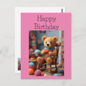 Carte Postale Ours de fil (Devant / Derrière)