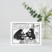 Carte Postale ours de granola (Debout devant)