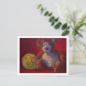 Carte Postale Ours de jouet (Debout devant)