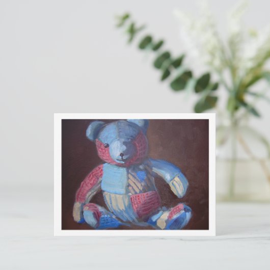 Carte Postale Ours de jouet (Debout devant)