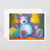 Carte Postale Ours de jouet (Devant / Derrière)