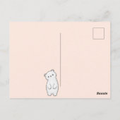 Carte Postale Ours de Kawaii (Dos)