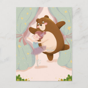 Carte Postale Ours de Kawaii