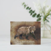 Carte Postale Ours De Kodiak Sur Fourrure De Caribou (Reindeer) (Debout devant)