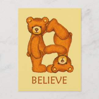 Carte Postale Ours de la Bible ~ Croire Écriture