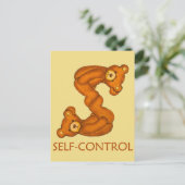 Carte Postale Ours de la Bible ~ Écriture de contrôle de soi ~ C (Debout devant)