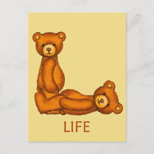 Carte Postale Ours de la Bible ~ Écriture de vie éternelle (Devant)