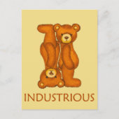 Carte Postale Ours de la Bible ~ Écriture Industrielle (Devant)