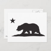 Carte Postale Ours de la Californie - Noir (Devant / Derrière)