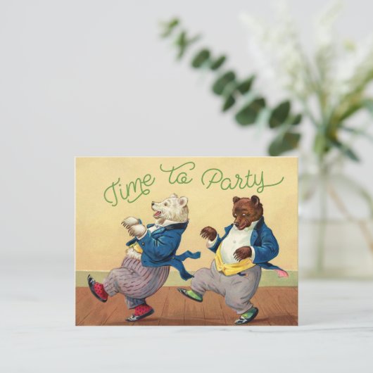 Carte Postale Ours de la fête (Debout devant)