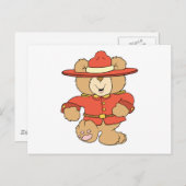 Carte Postale Ours de la Gendarmerie canadienne (Devant / Derrière)