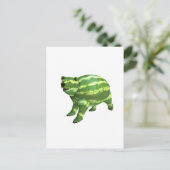 Carte Postale Ours de la Journée nationale du melon d'eau (Debout devant)