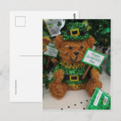 Carte Postale Ours de la Saint Patrick (Devant / Derrière)