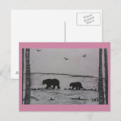 Carte Postale Ours de maman (Devant / Derrière)