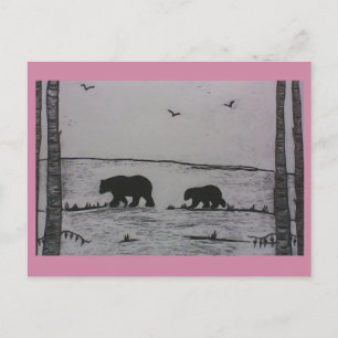 Carte Postale Ours de maman