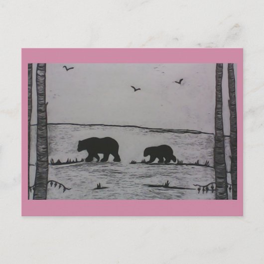 Carte Postale Ours de maman (Devant)