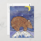 Carte Postale Ours de minuit (Devant / Derrière)