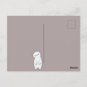 Carte Postale Ours de Noël (Dos)