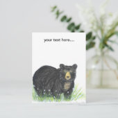 Carte Postale Ours de nounours d'ours noir (Debout devant)