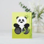 Carte Postale Ours de panda bambou (Debout devant)