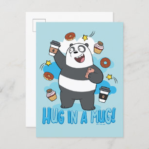 Carte Postale Ours de Panda - Enferré dans une Mug !