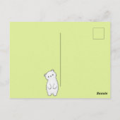 Carte Postale Ours de printemps (Dos)